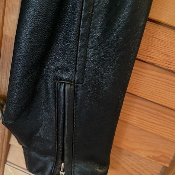 Black Leather Tannery West Jacket Size S - Picture 4 of 5